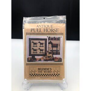 Quilt Pattern Antique Pull Horse Wall Hanging Block Mumms The Word Cottagecore